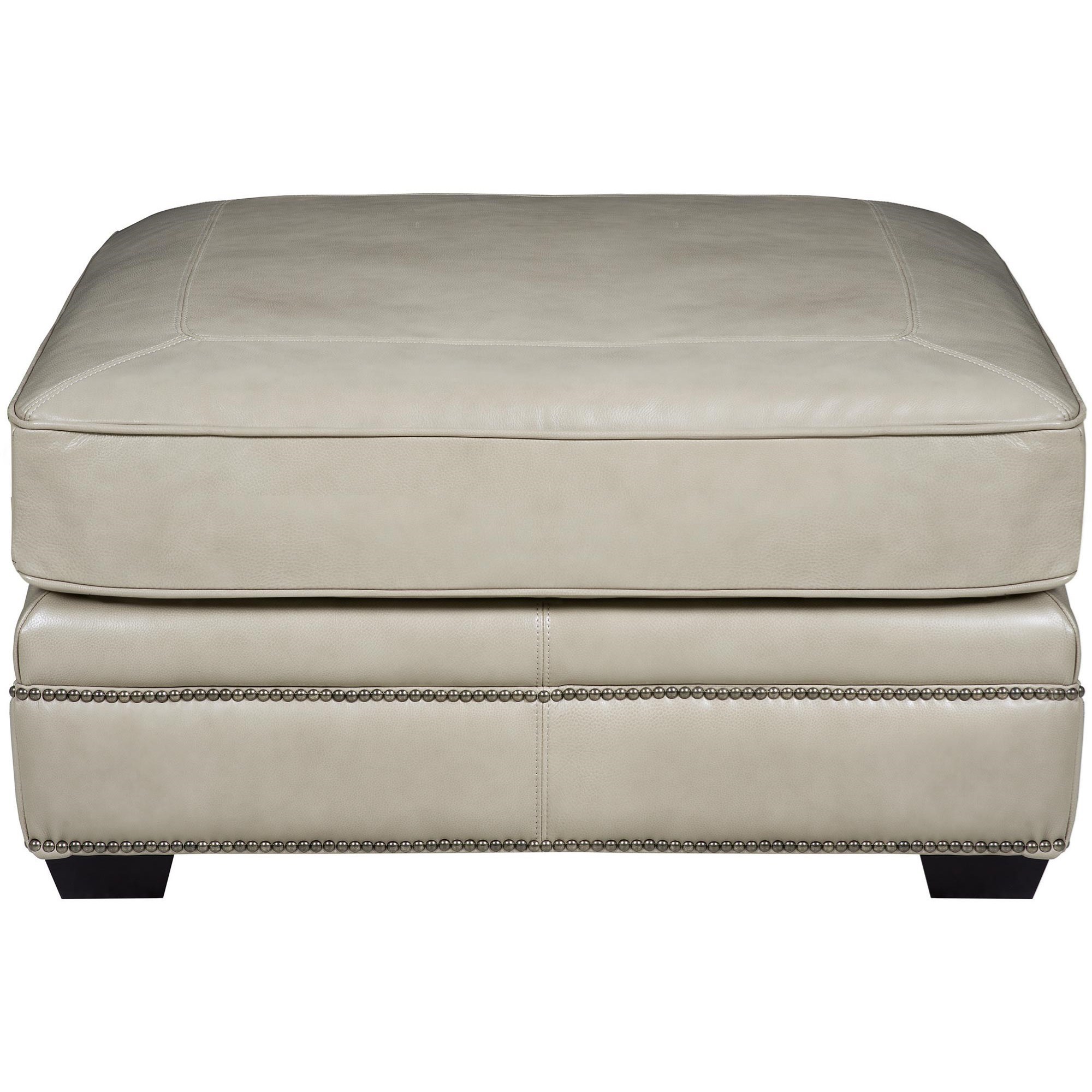 Bernhardt leather deals ottoman